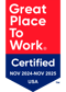 VeraSafe Great Place To Work Certification Badge